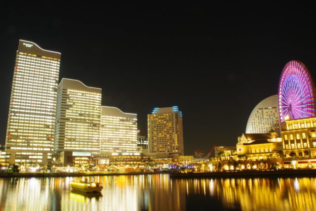 横浜みなとみらいの夜景